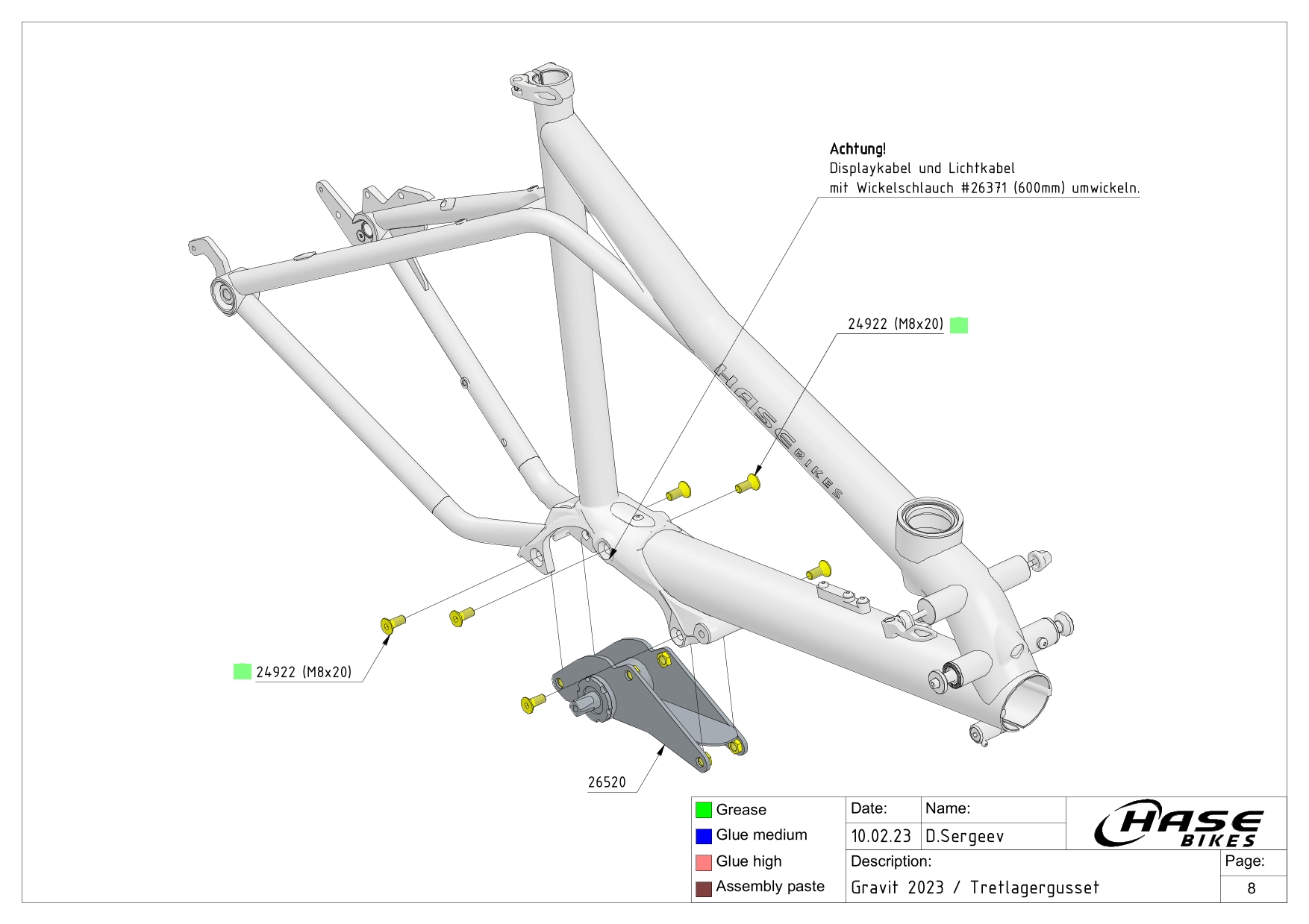 Tretlagergusset Montage