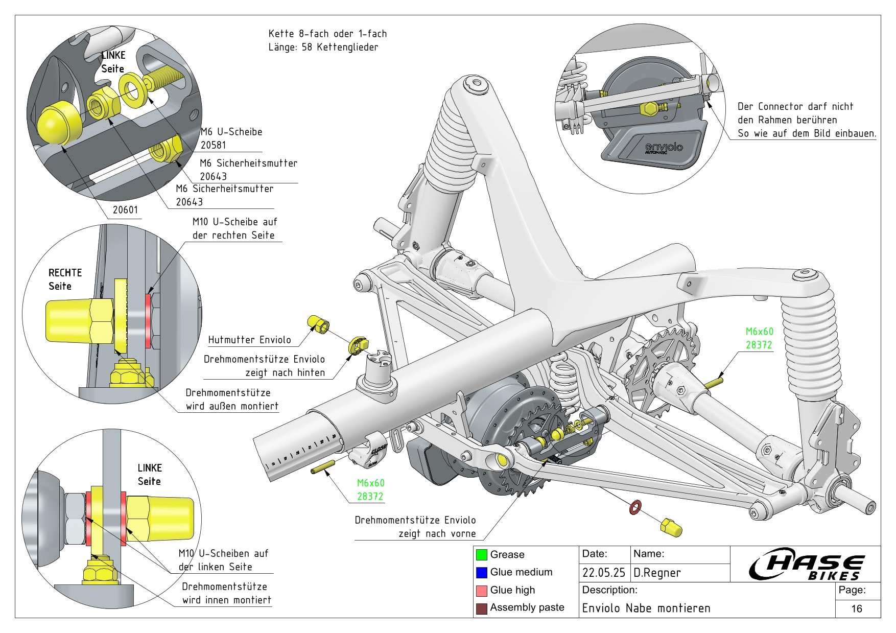 Enviolo Nabe montieren