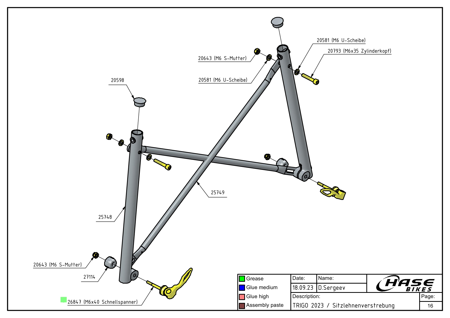 Sitzlehnenverstrebung