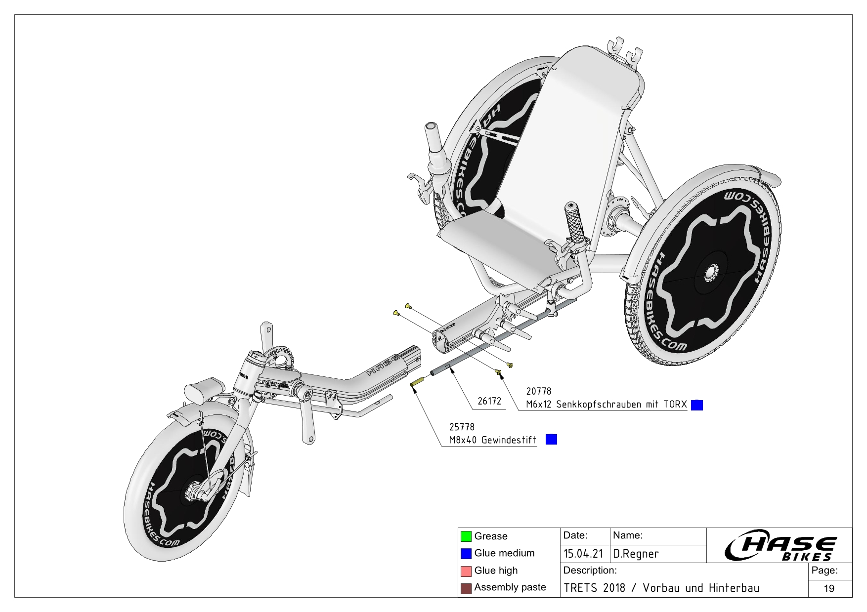 Vorbau und Hinterbau