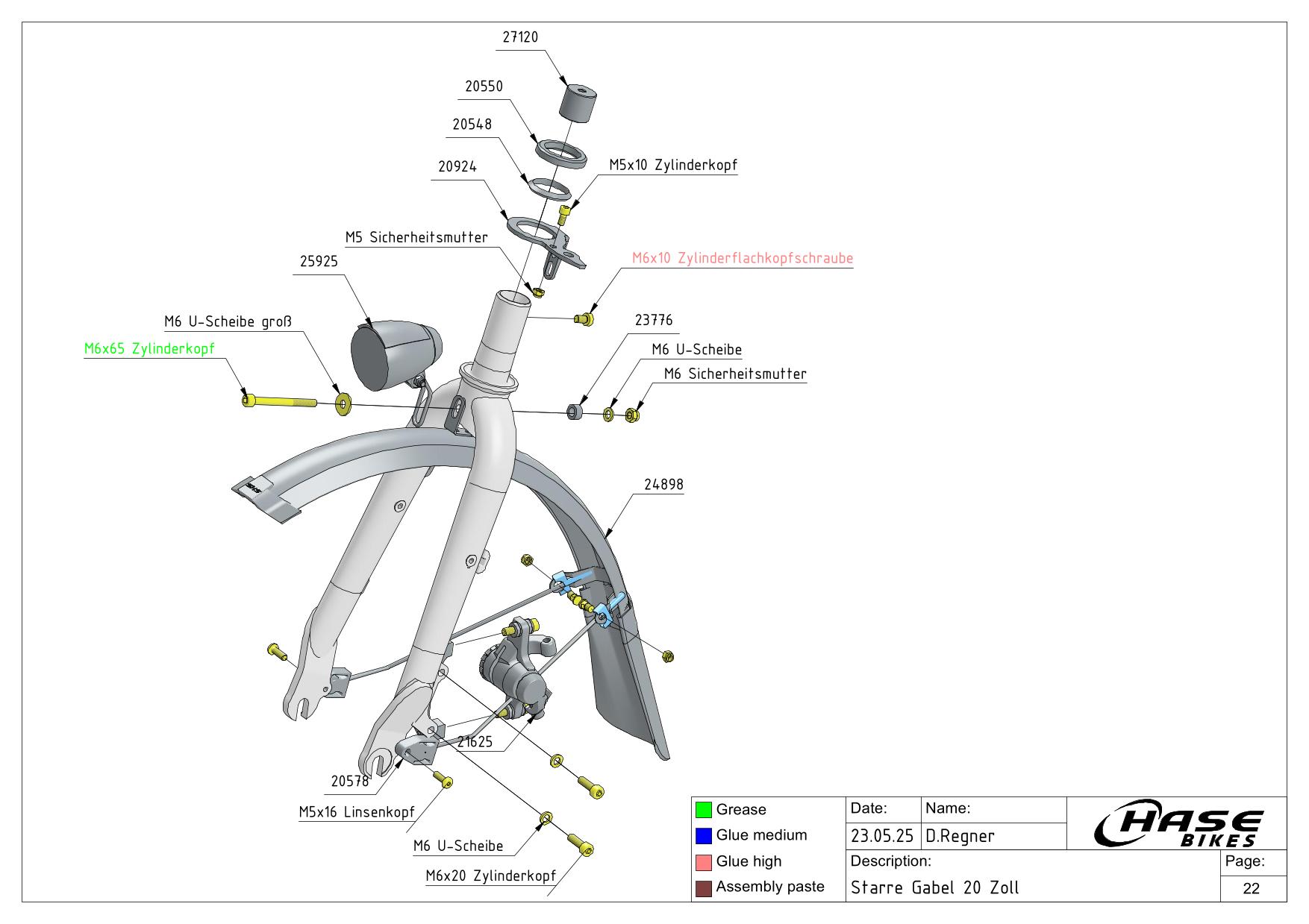 Starre Habel 20 Zoll