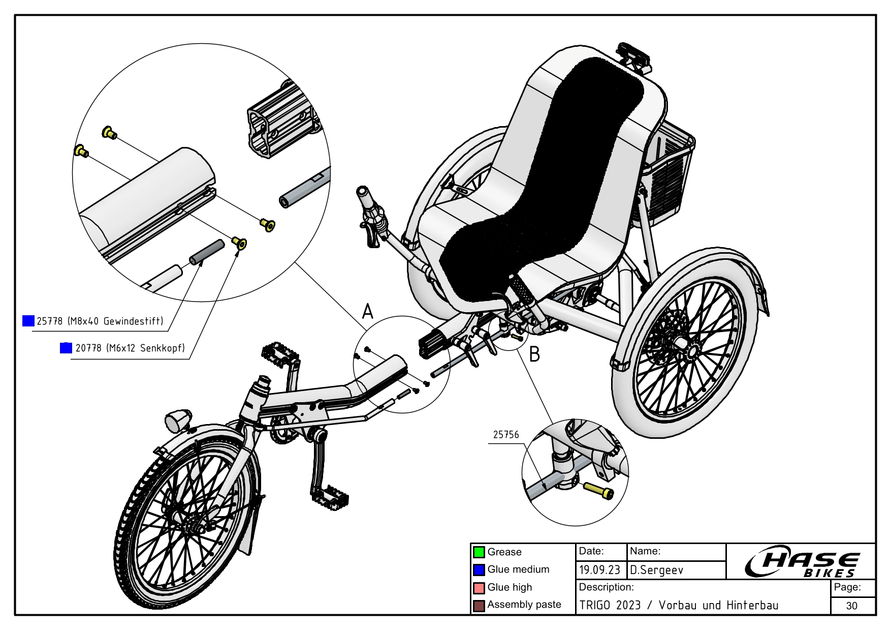 Vorbau und Hinterbau
