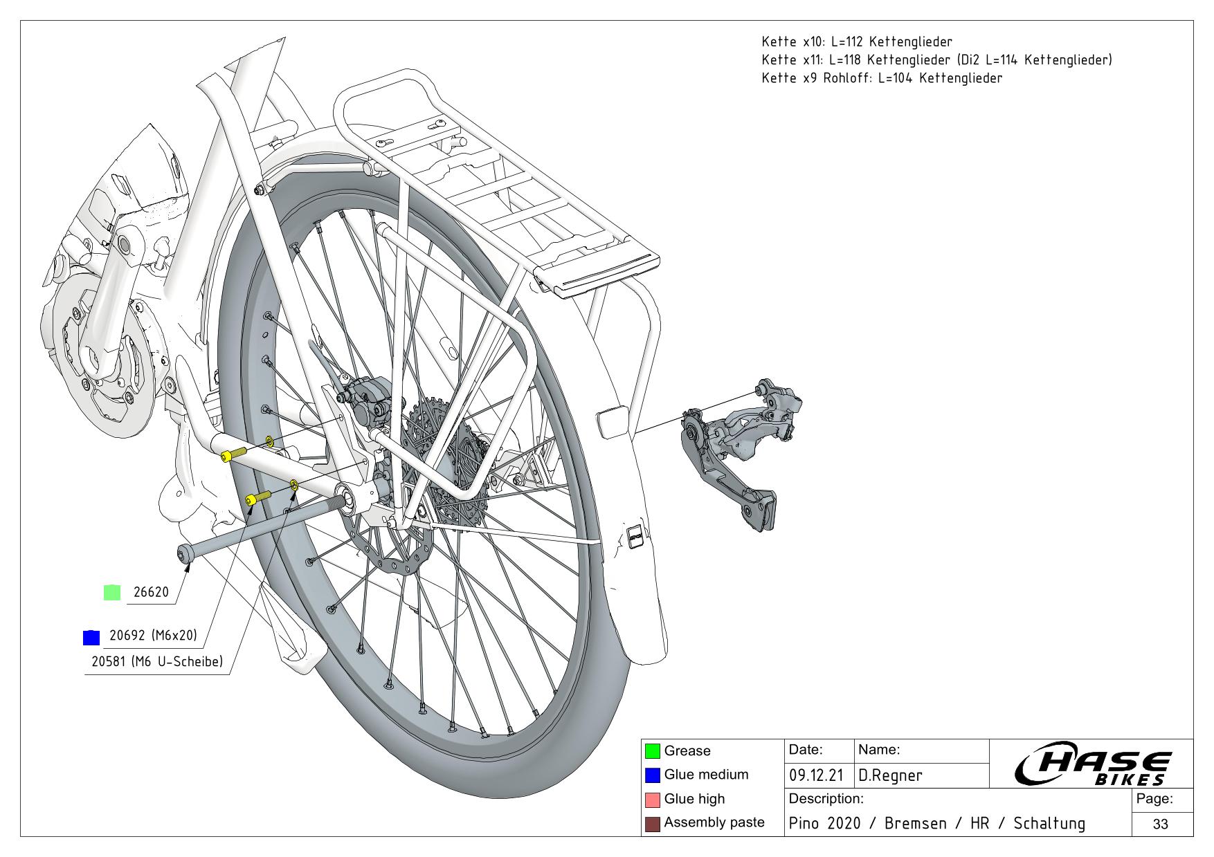 Bremse / Schaltung hinten