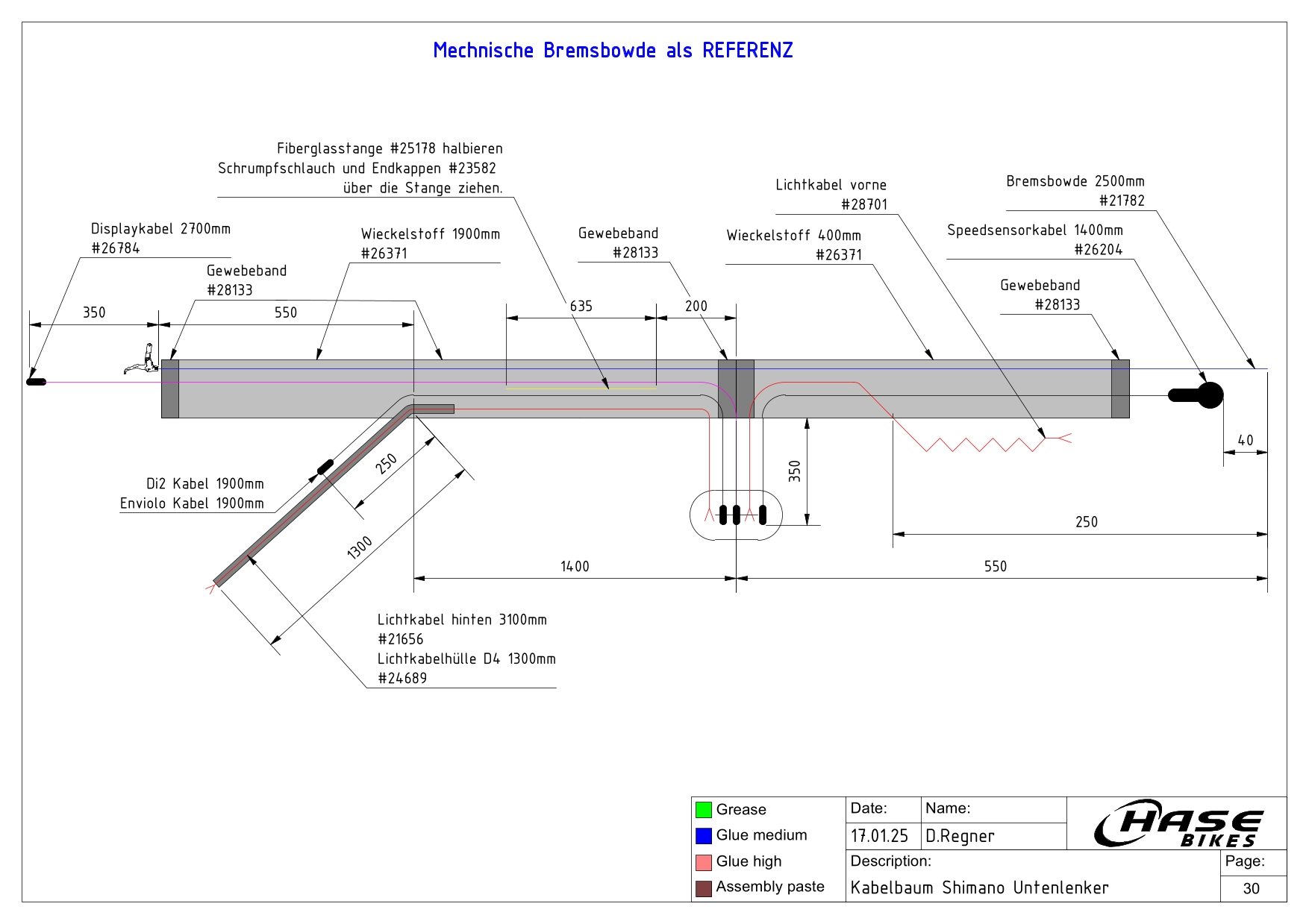 Kabelbaum Shimano Untenlenker