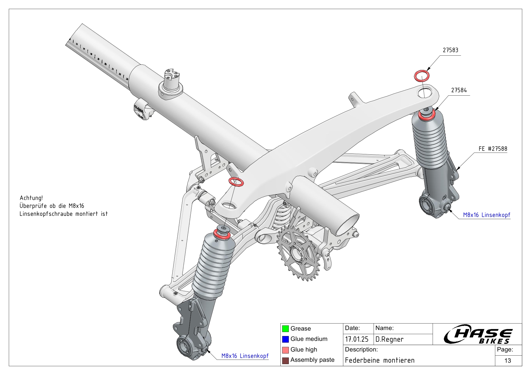 Federbeine montieren