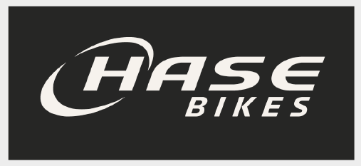 Banner, geöst, Logo HASE BIKES