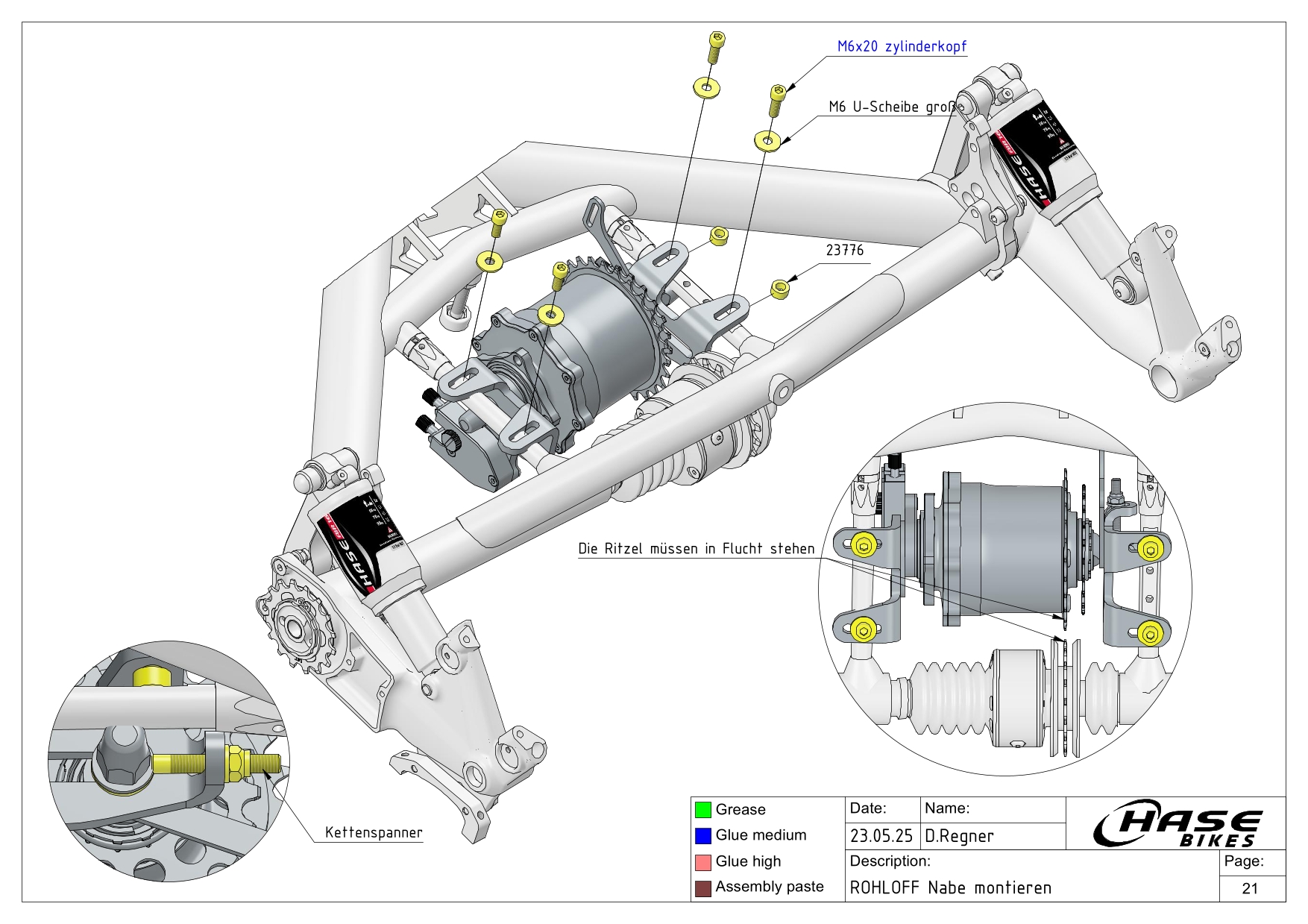 Rohloff Nabe montieren