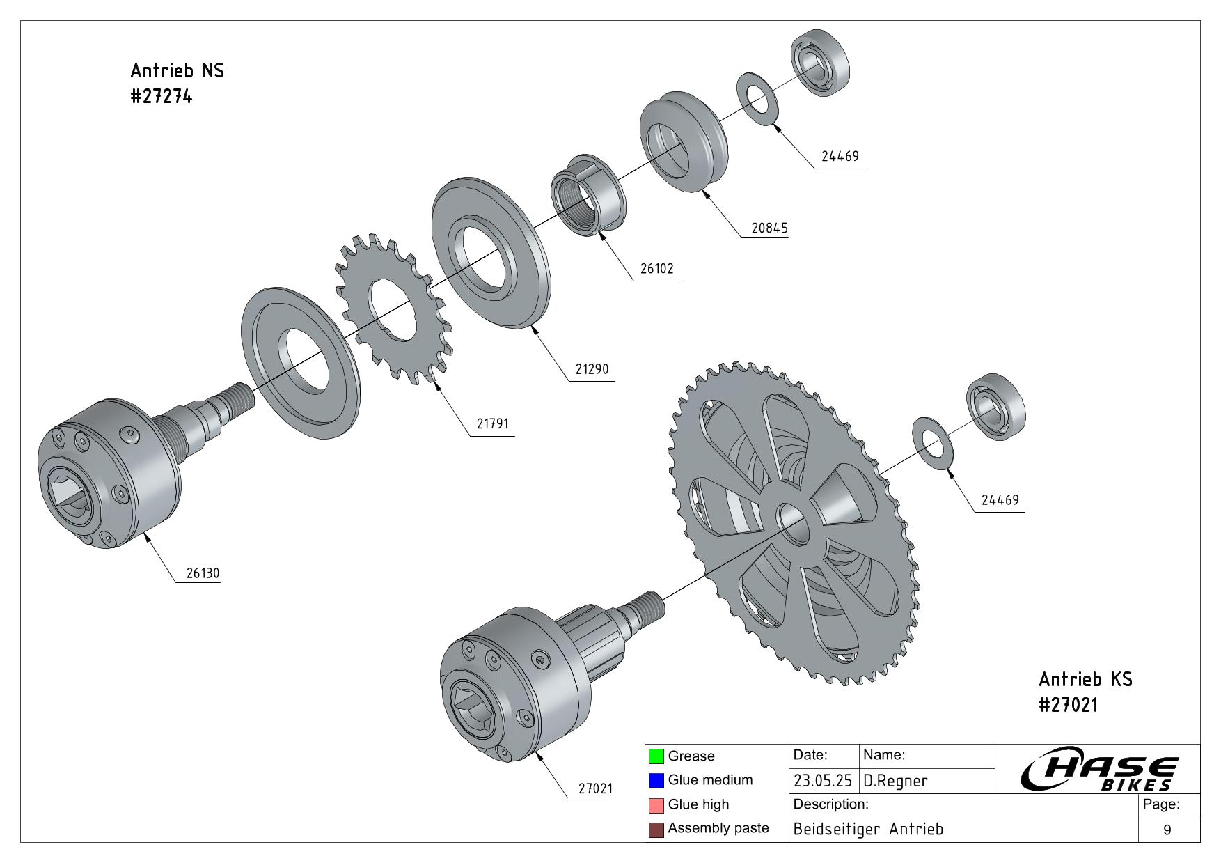 Beidseitiger Antrieb NS