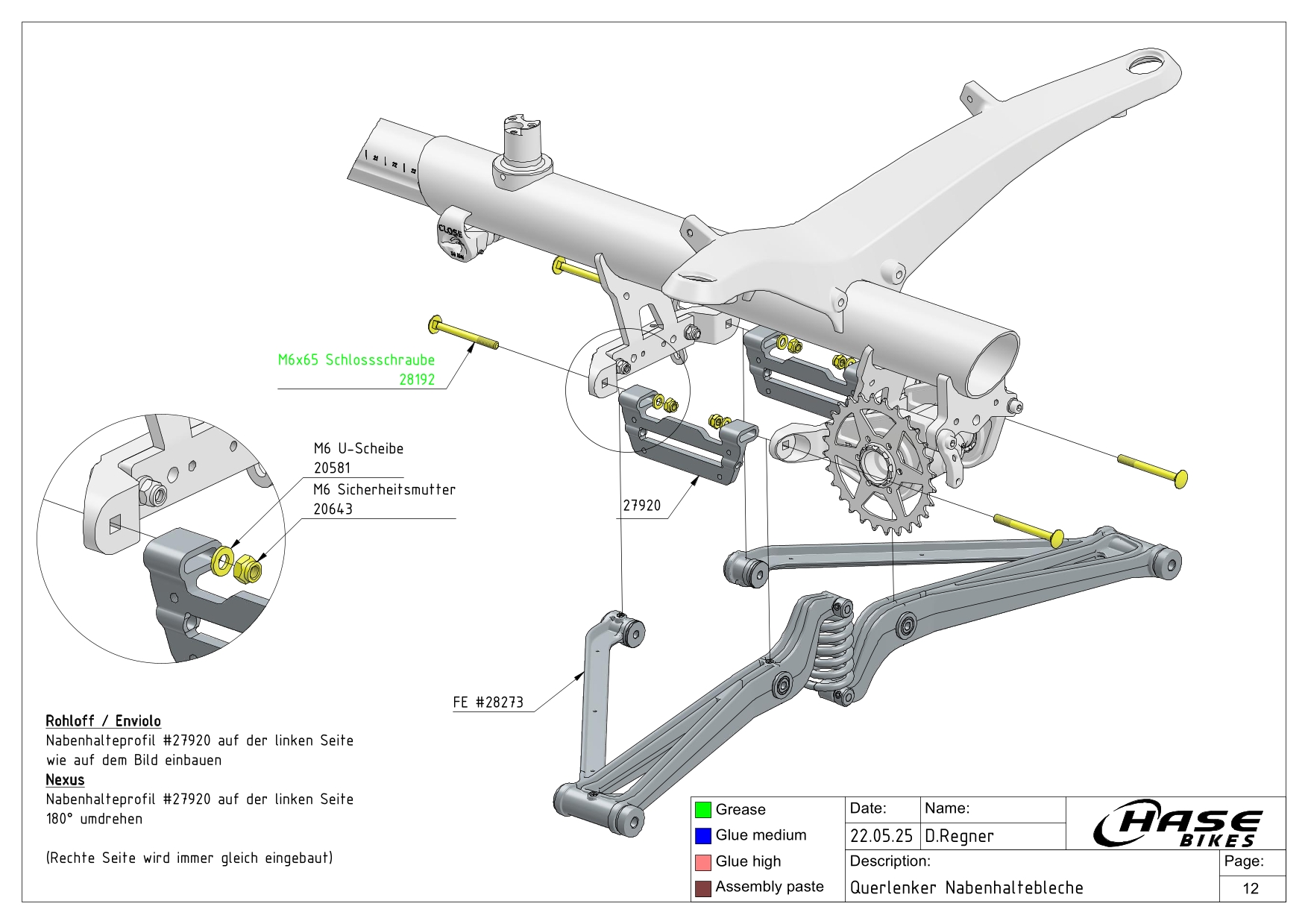 Querlenker Nabenhalterbleche