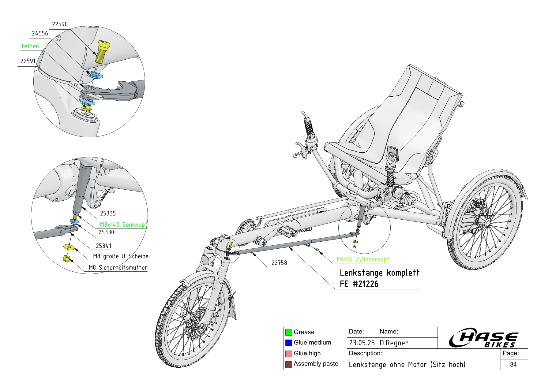 Lenkstange ohne Motor