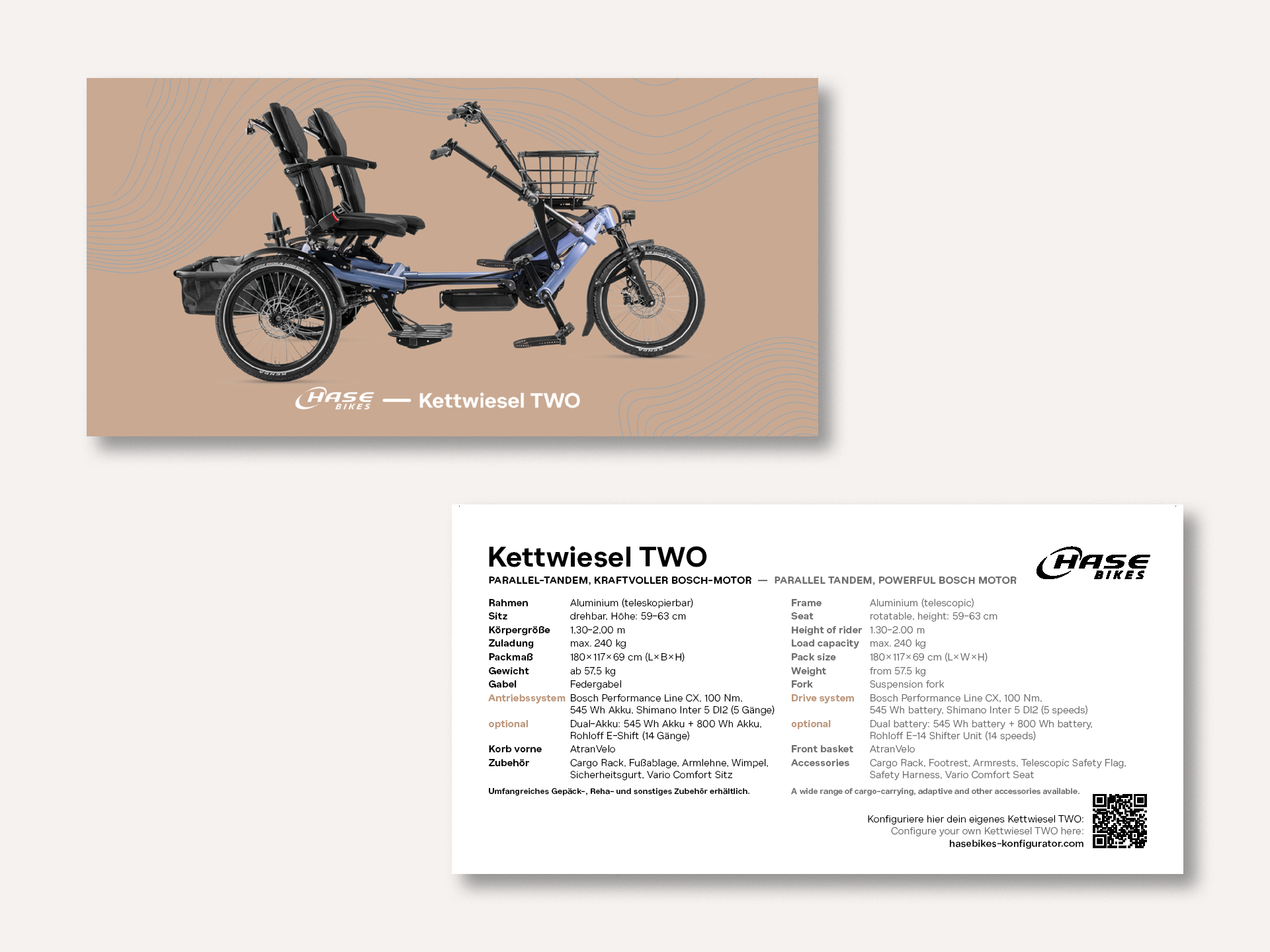 Postcard Set Kettwiesel ONE + ONE UP (PLUS) – 40 pcs / 2 Designs with 20 pcs each