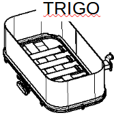 Verfügbar ab Januar 2026 Cargo Rack Trigo, 32x65cm, max. Zulad. 30kg