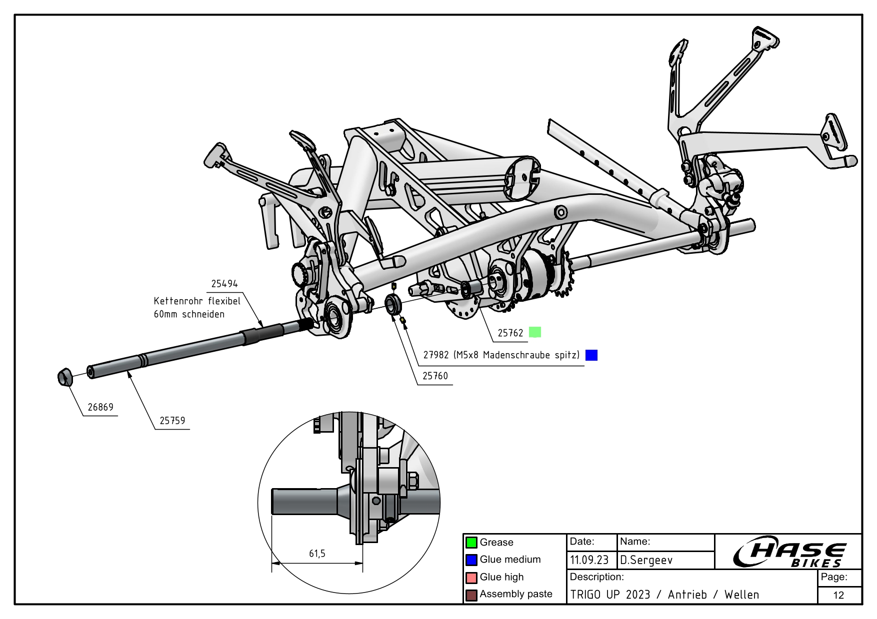 Antrieb / Welle Montage